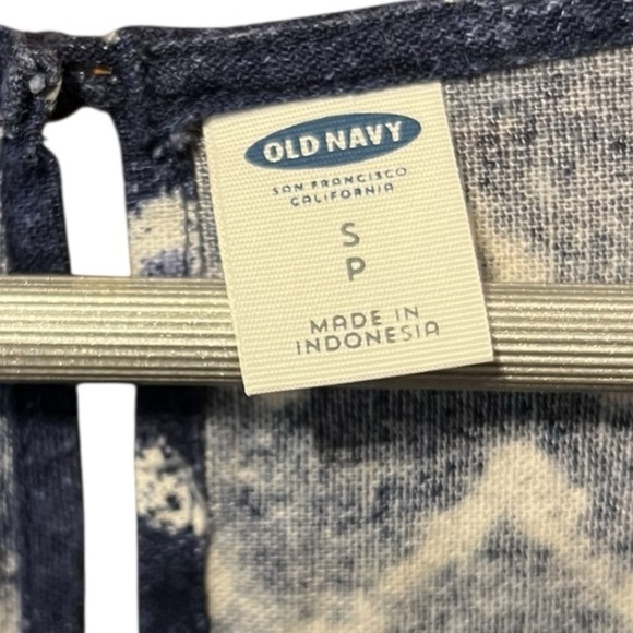 🟣Old Navy Blue Tie-Dye Print Dress – Size Small Petite - Picture 3 of 4